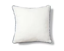 Mocka Piped Cushion - White/Navy