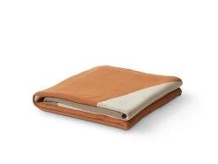 Amarose Abstract Knit Throw - Navy/Rust - CLEARANCE