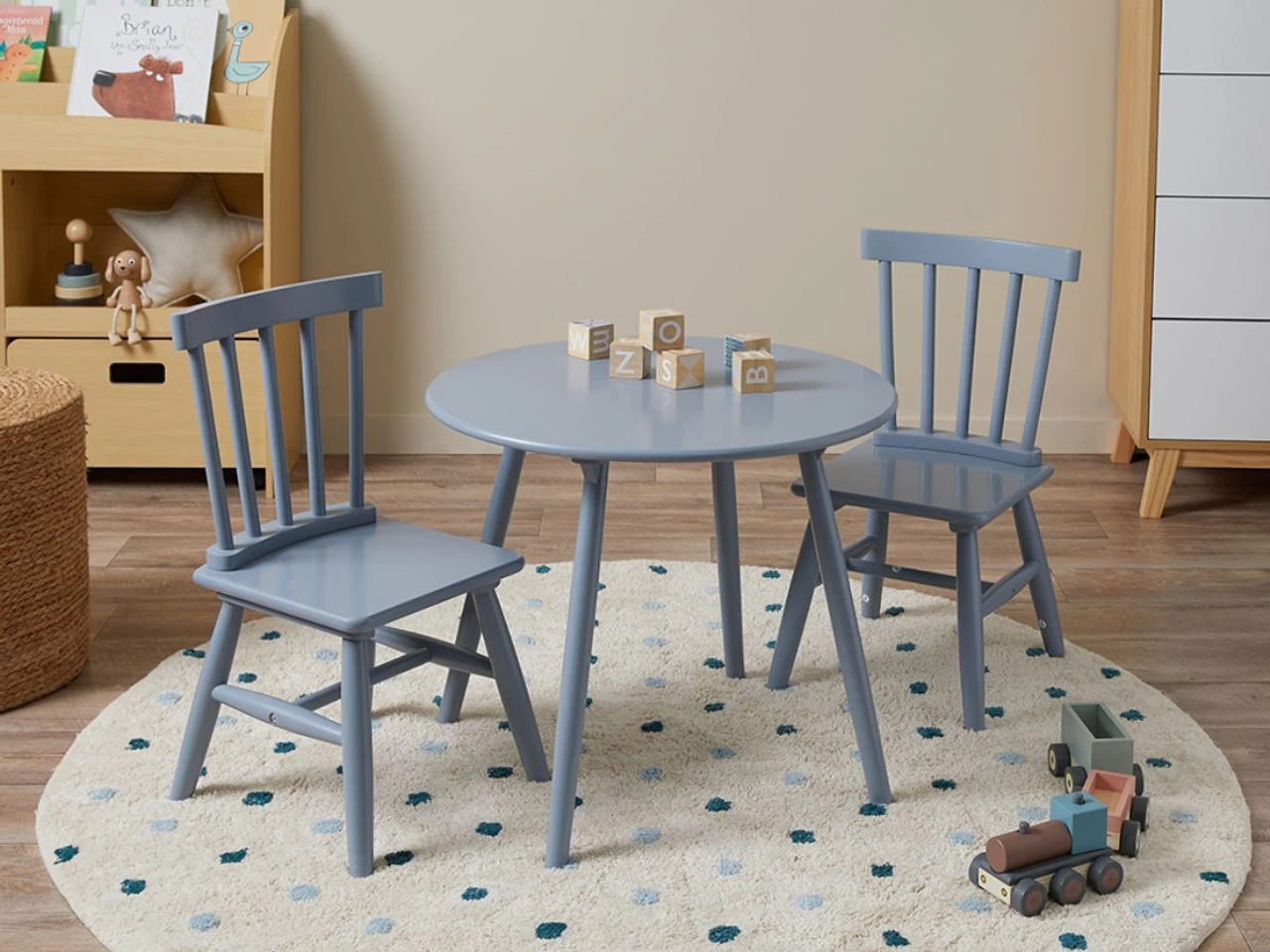 Annie Kids Chair - Charcoal - CLEARANCE - Image 3