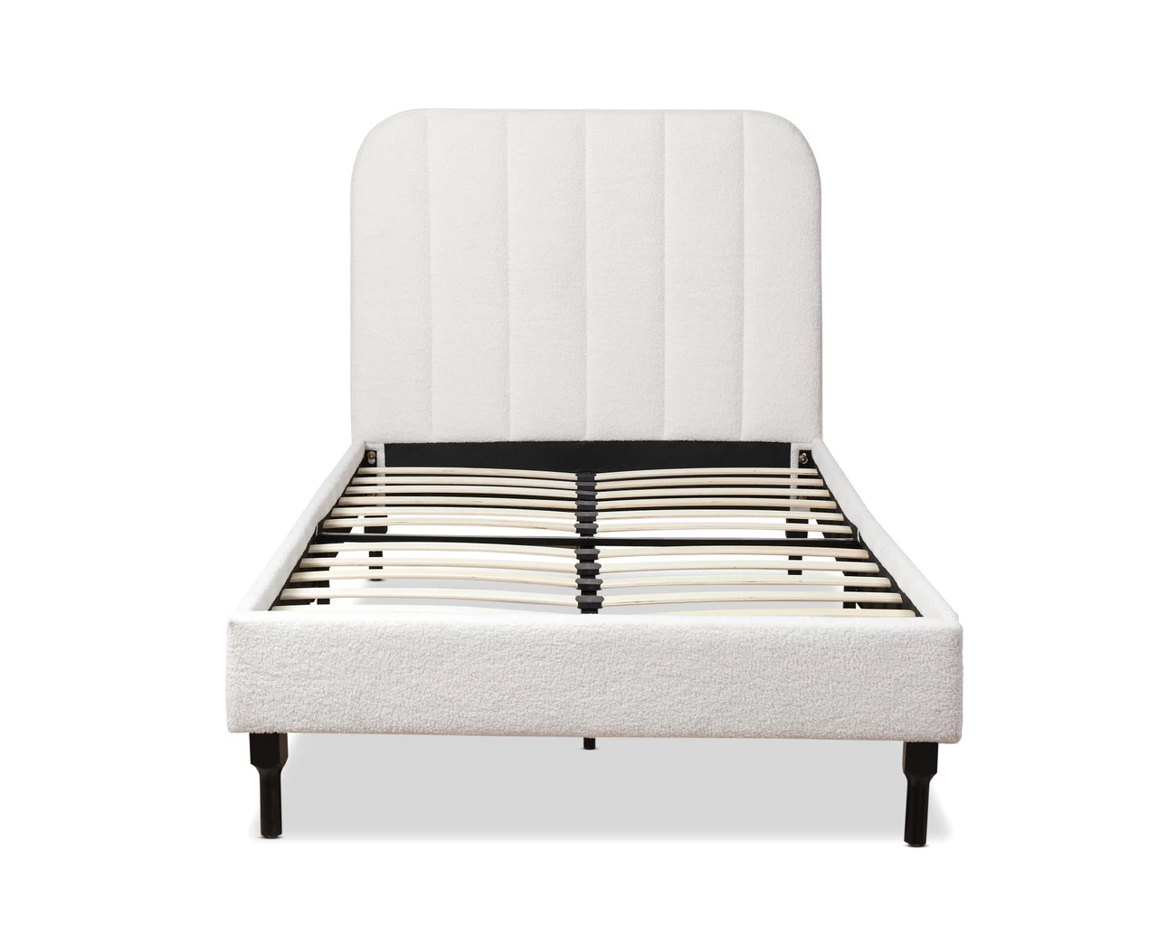 Belinda Boucle Teddy King Single Bed - Ivory - Image 2