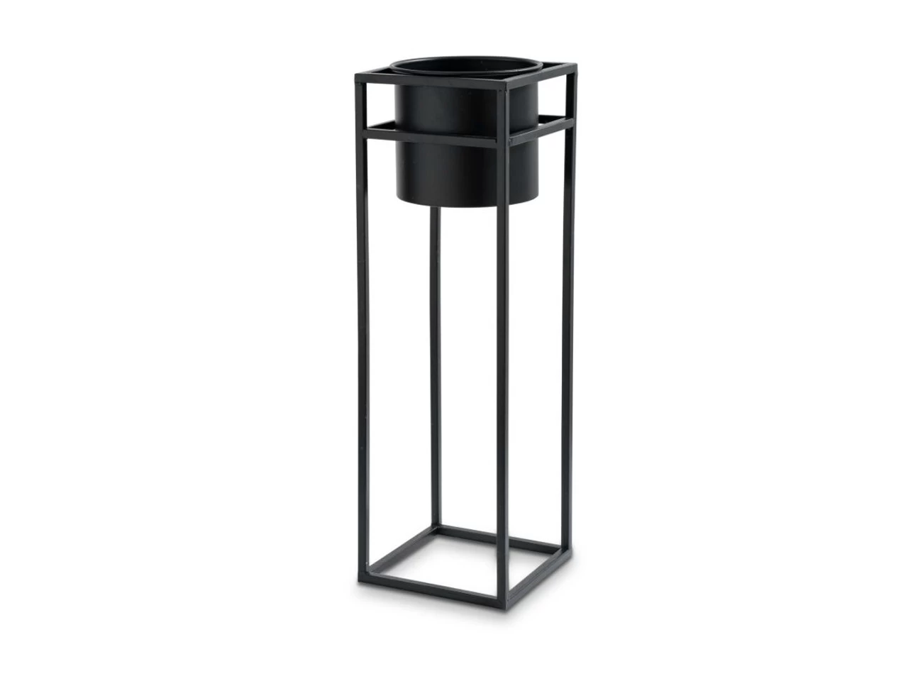 Brent Metal Plant Stand Black - Tall - Image 2