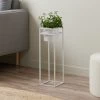 Brent Metal Plant Stand White - Tall