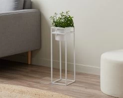 Brent Metal Plant Stand White - Tall