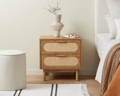 Canyon Two Drawer Bedside Table