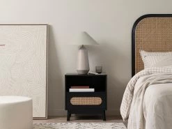 Claremont Bedside Table - Black