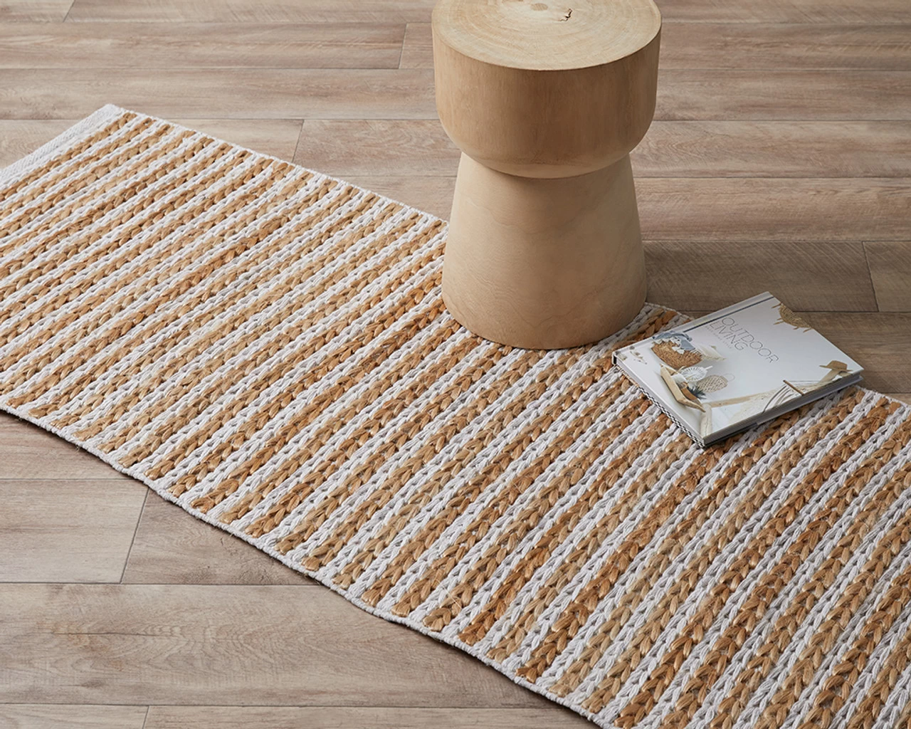 Duke Braided Cotton Jute Rug - Runner