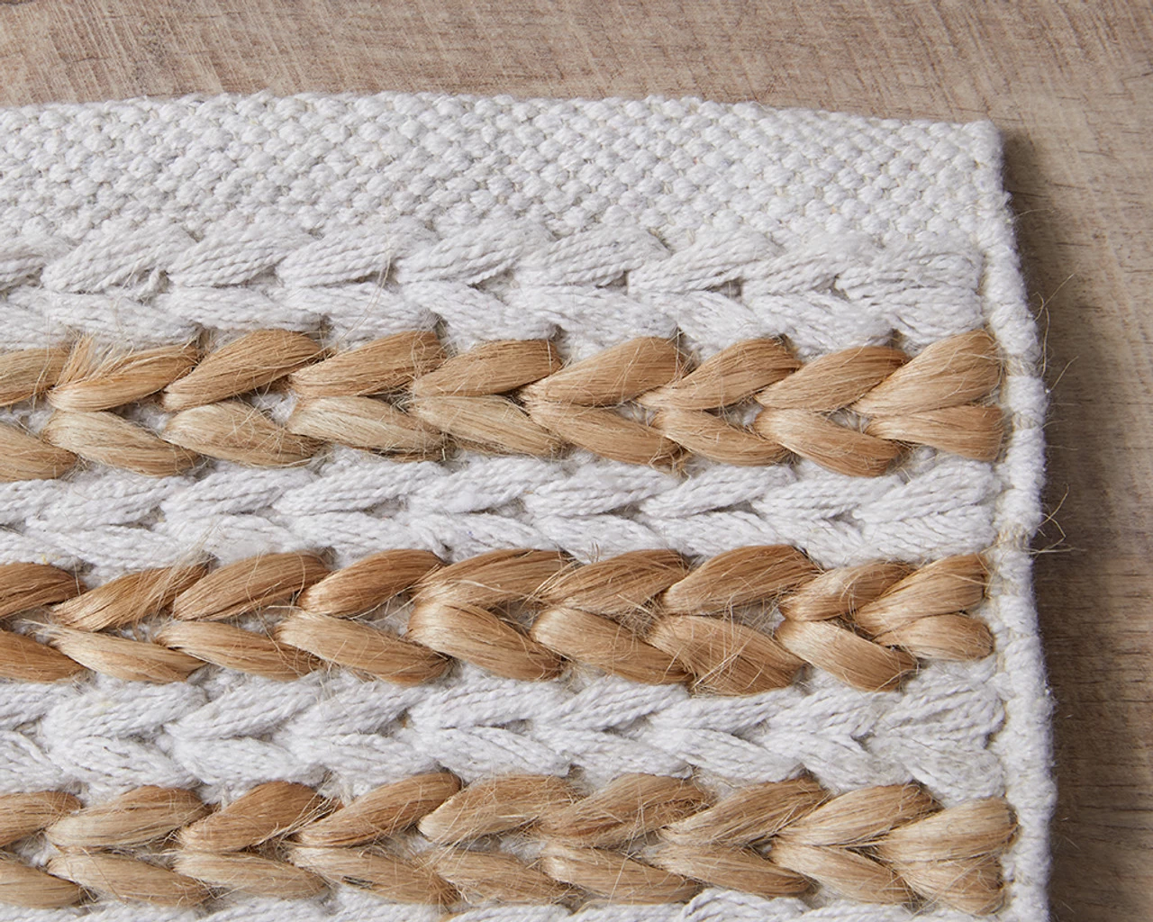 Duke Braided Cotton Jute Rug - Runner - Image 2