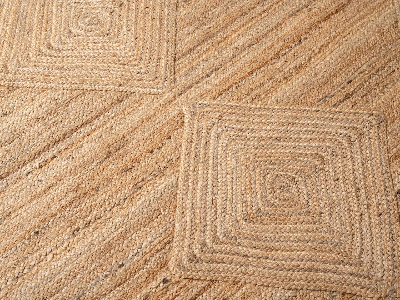 Mia Diamond Jute Rug - Extra Large - Natural - Image 3