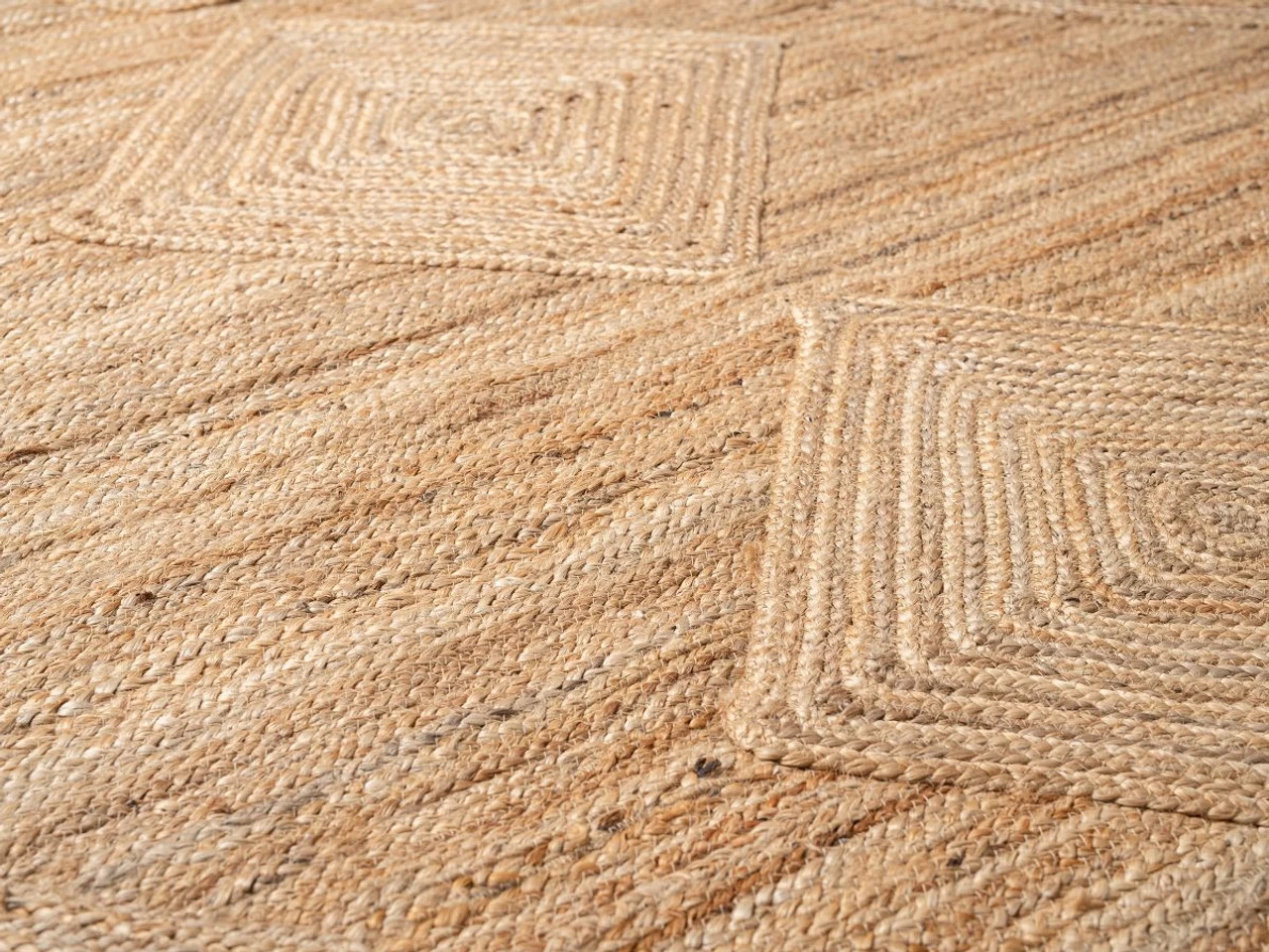Mia Diamond Jute Rug - Extra Large - Natural - Image 4