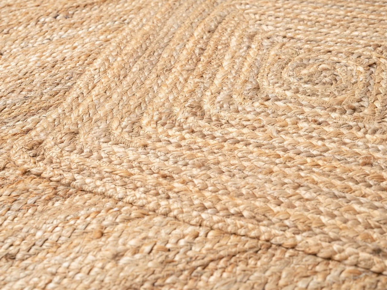 Mia Diamond Jute Rug - Extra Large - Natural - Image 5