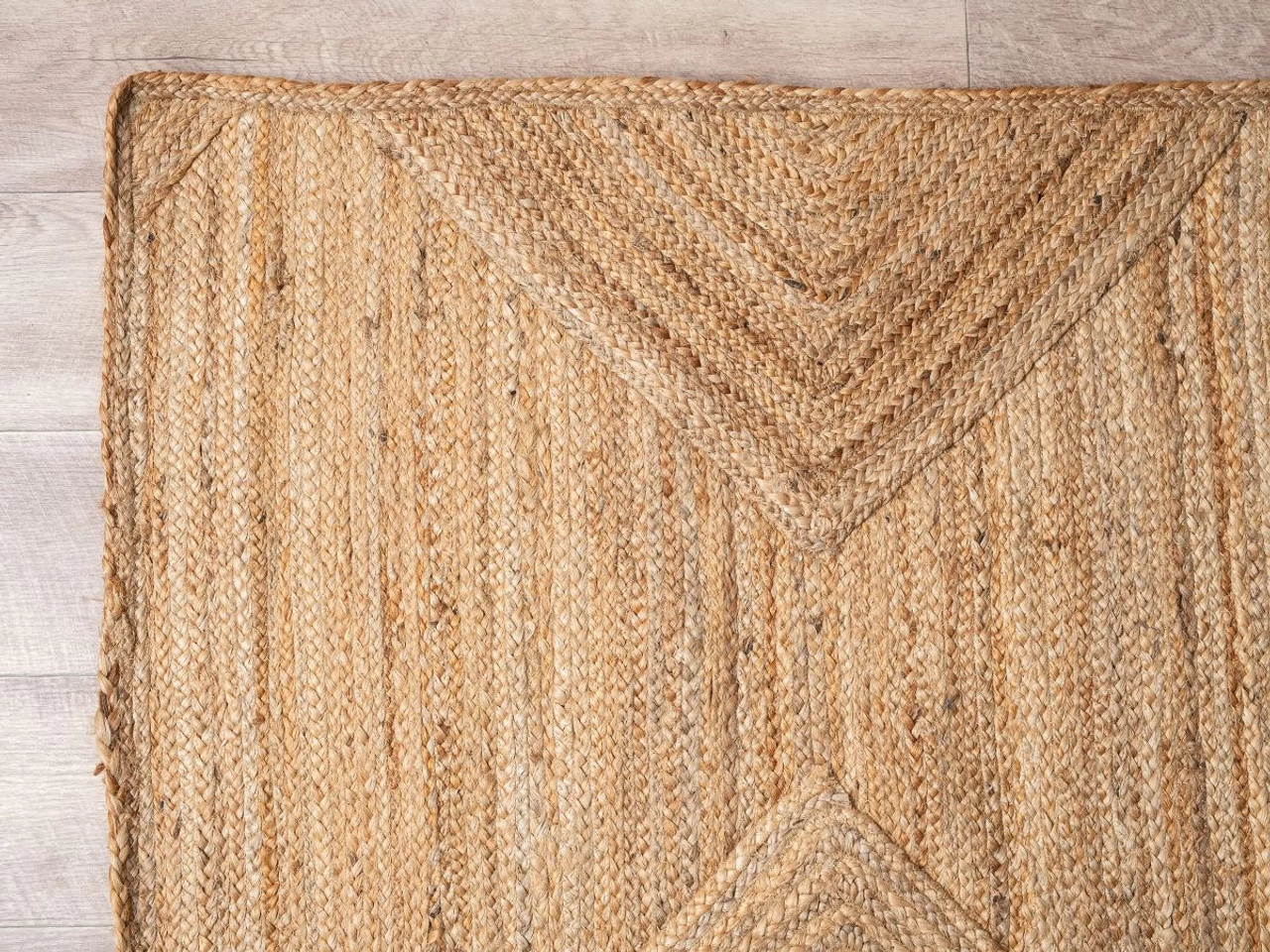 Mia Diamond Jute Rug - Extra Large - Natural - Image 6