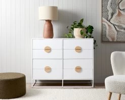 Eclipse Eight Drawer - White