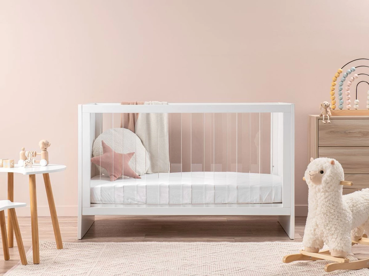 Greta Floor Rug - Natural/Pink - Medium - CLEARANCE - Image 2