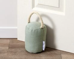 Harrison Fabric Doorstop - Seafoam Green