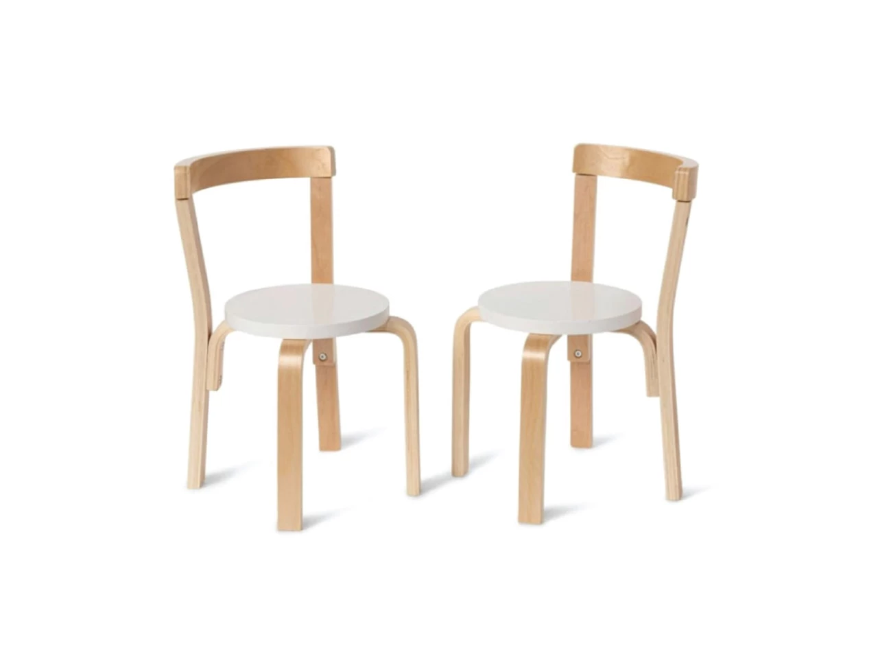 Hudson Kids Chair - Set Of 2 - White/Natural - Image 2