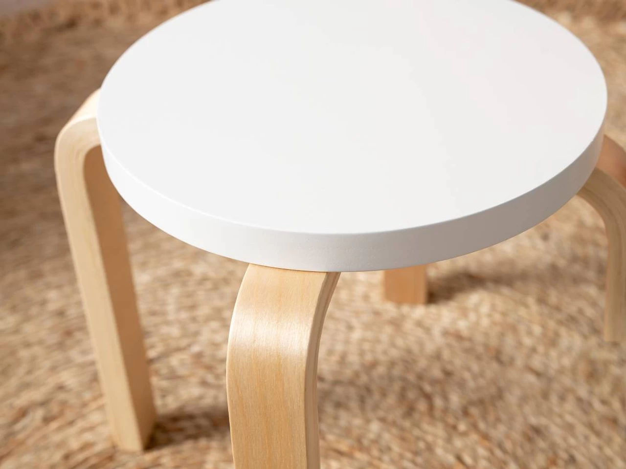 Hudson Kids Stool - Set Of 2 - White/Natural - Image 6