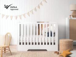 Hamptons Cot - White - CLEARANCE