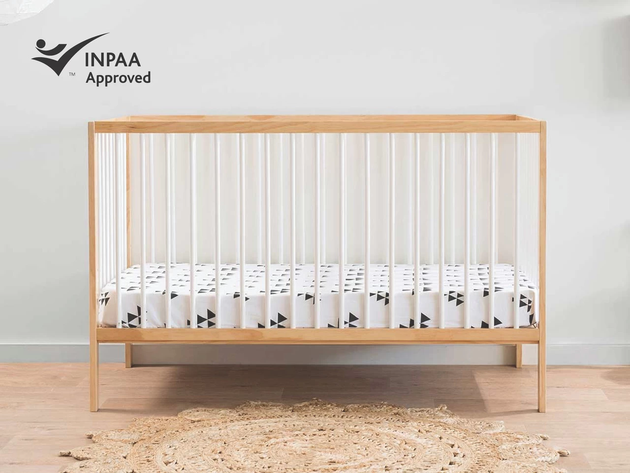 Darby Cot - Natural/White - CLEARANCE - Image 4