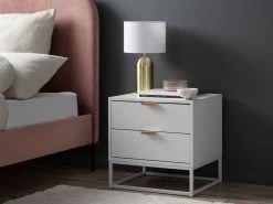 Inca Bedside Table - White