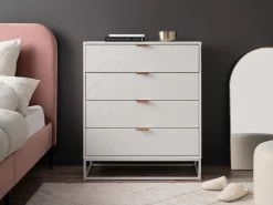 Inca Four Drawer - White