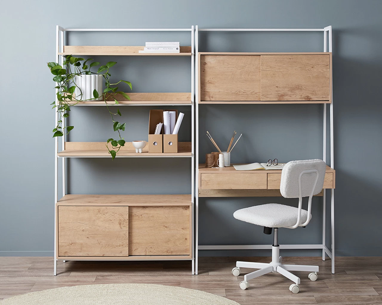 Kent Ladder Bookcase - White - Image 4