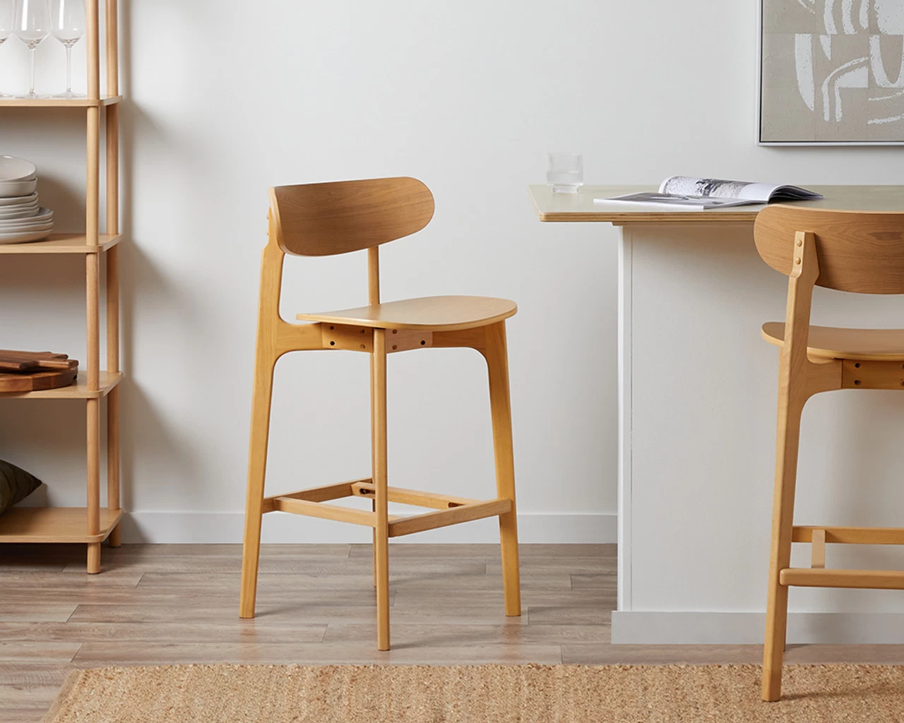 Leon Bar Stool - Natural