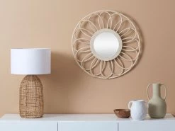 Lily Rattan Mirror - Small - CLEARANCE
