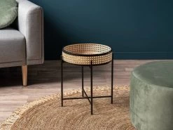 Southport Rattan Decor Stand - Small - Black - CLEARANCE