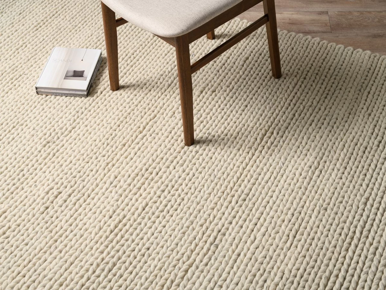 Charlotte Braided Wool Rug - Large - Natural Marle