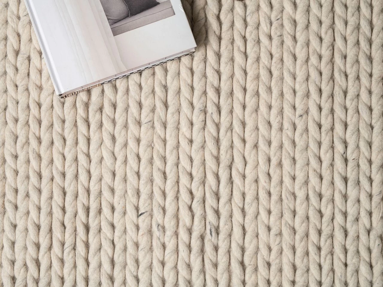 Charlotte Braided Wool Rug - Large - Natural Marle - Image 5