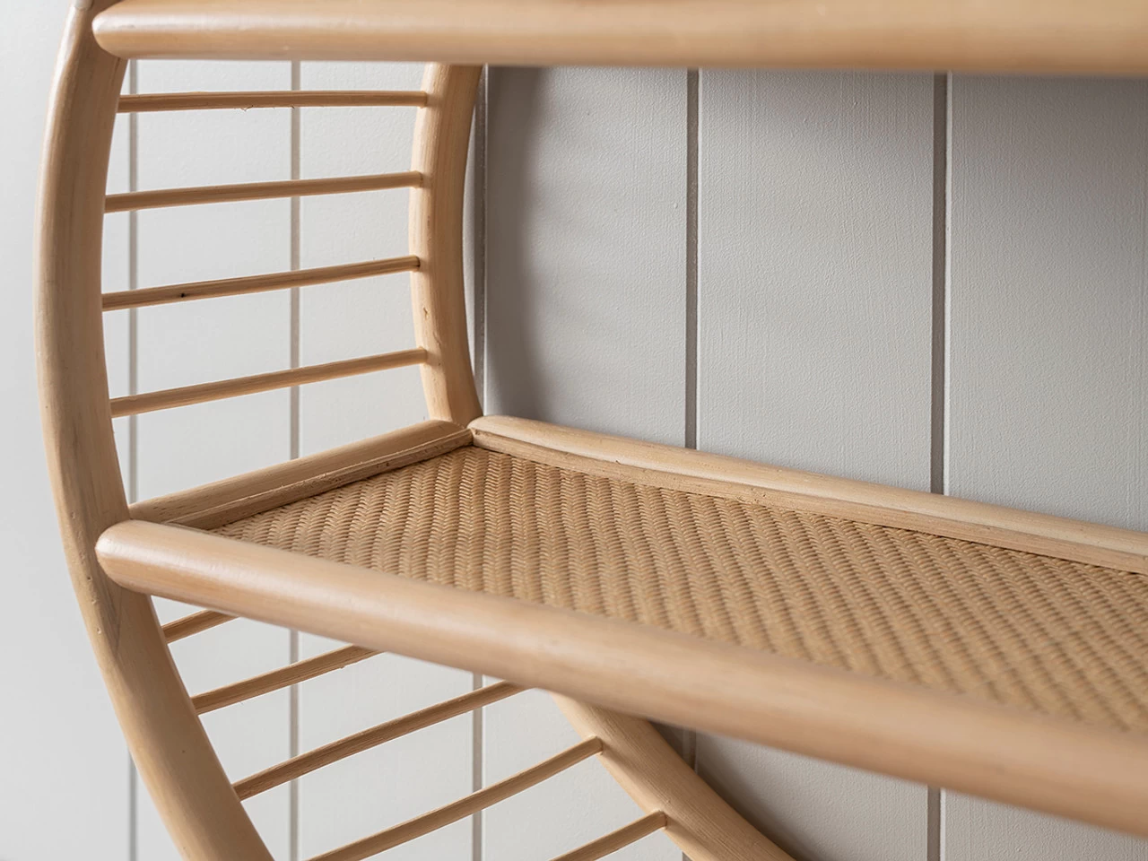 Marvin Rattan Round Wall Shelf - CLEARANCE - Image 6