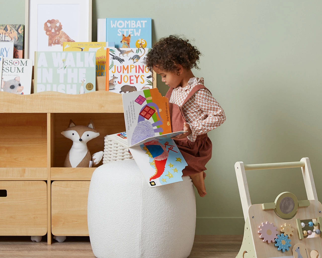 Theo Kids Bookshelf & Toy Drawer Organiser - Image 6