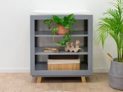 Aspen Change Table - Grey/Natural - CLEARANCE