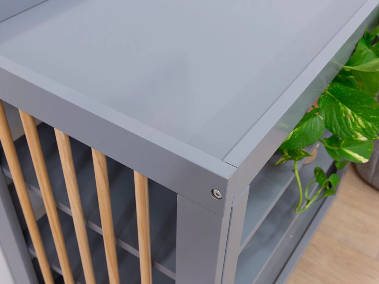 Aspen Change Table - Grey/Natural - CLEARANCE - Image 5