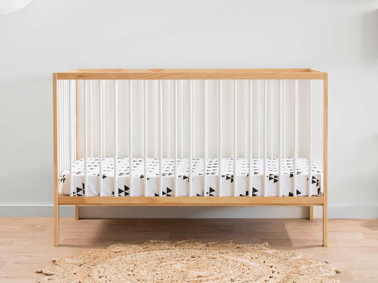 Darby Cot - Natural/White - CLEARANCE