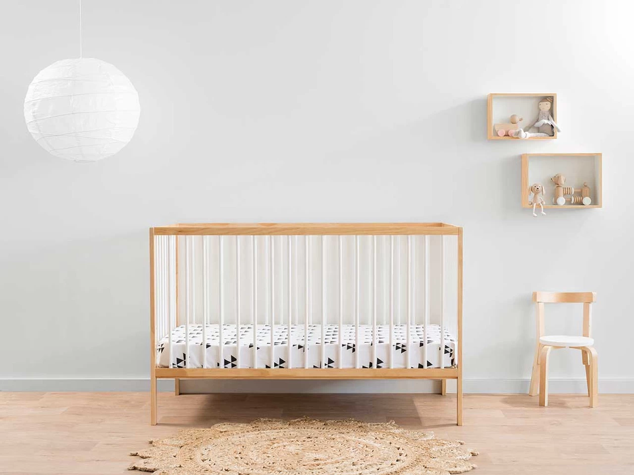 Darby Cot - Natural/White - CLEARANCE - Image 2