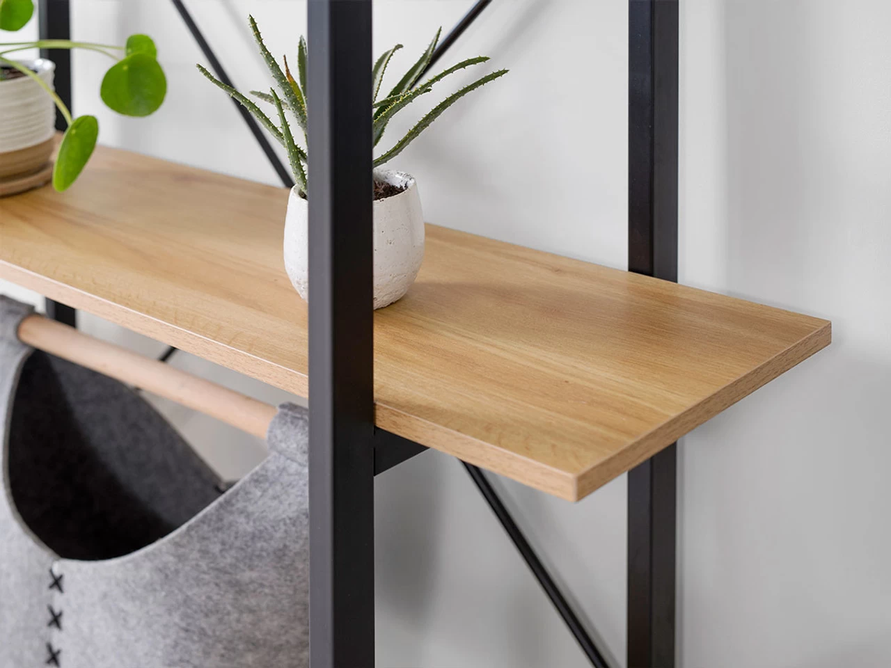 Porto Small Bookcase - Black - Image 5