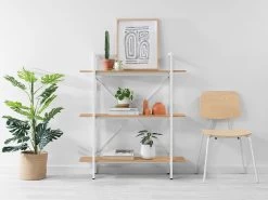 Porto Small Bookcase - White