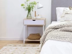 Vigo Bedside Table - White