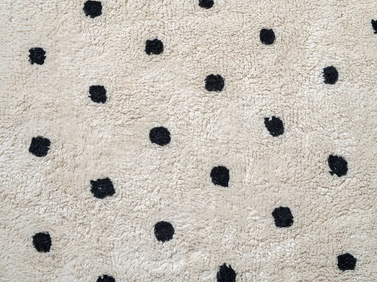 Addy Rectangle Spot Rug - Large - Cream/Black - Image 6