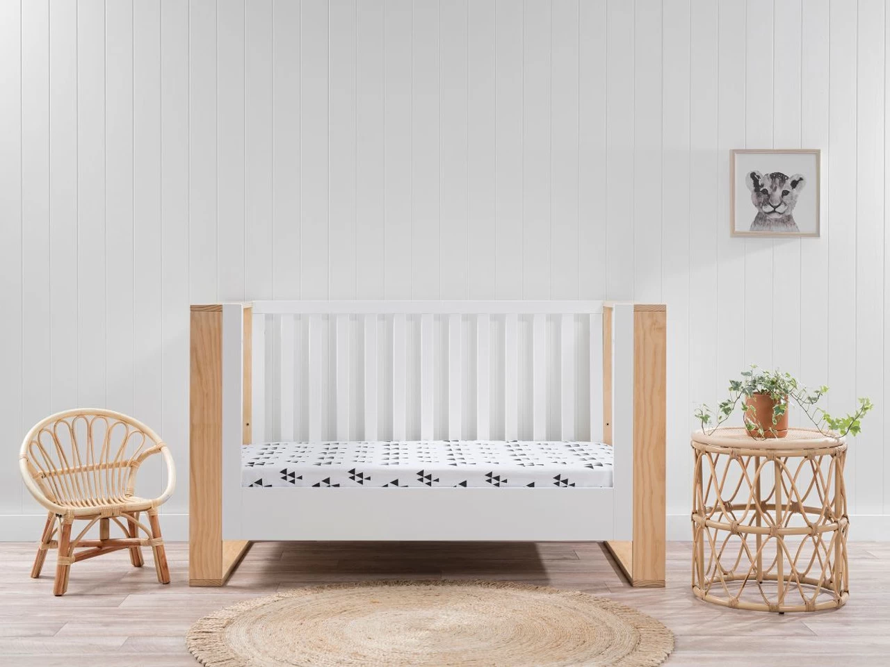 Boston Cot Toddler Bed Conversion - White - Image 2