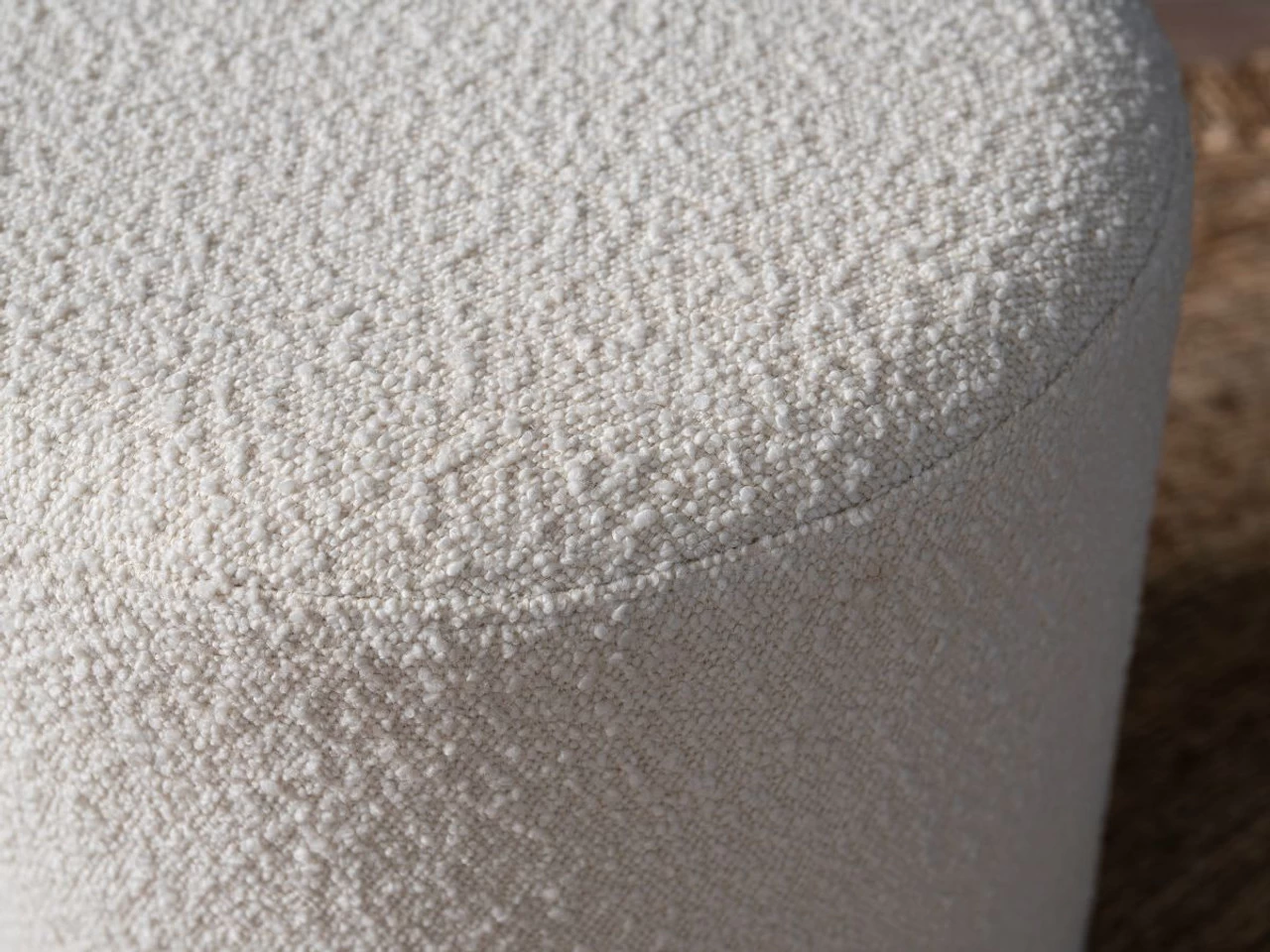 Boucle Ottoman - Small - Cream - Image 3