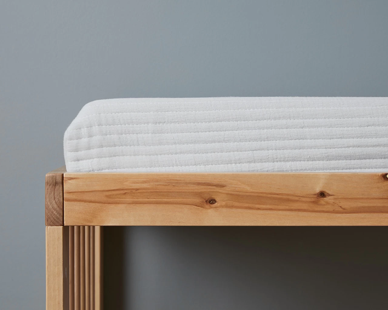 Mocka Cotton Change Mat Cover - Blue - Image 3