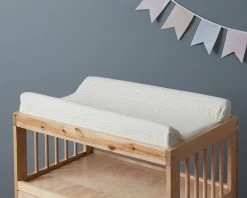 Mocka Cotton Change Mat Cover - Cream