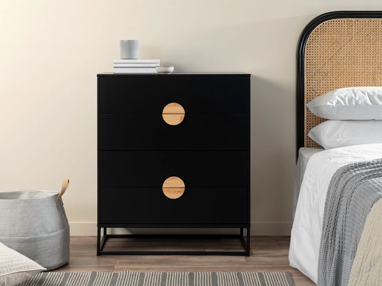 Eclipse Four Drawer - Black