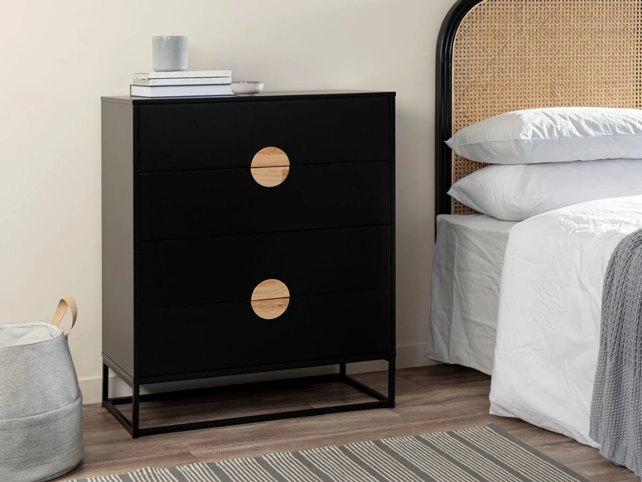 Eclipse Four Drawer - Black - Image 3