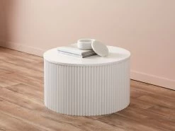 Eve Drum Coffee Table - White