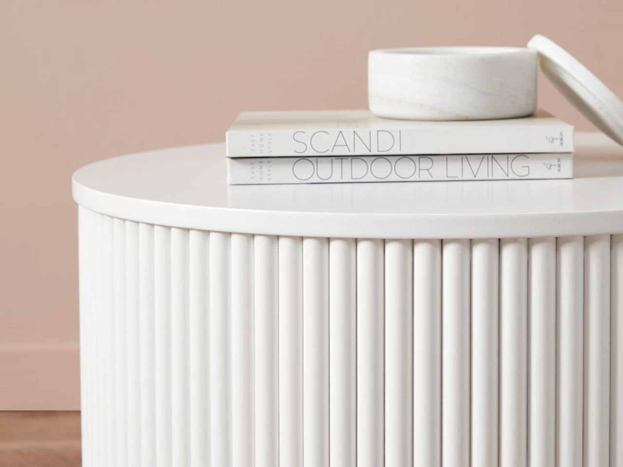 Eve Drum Coffee Table - White - Image 5