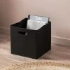 Felt Cube Basket - Black