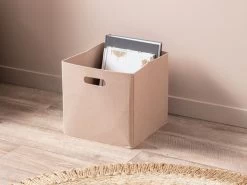 Felt Cube Basket - Natural